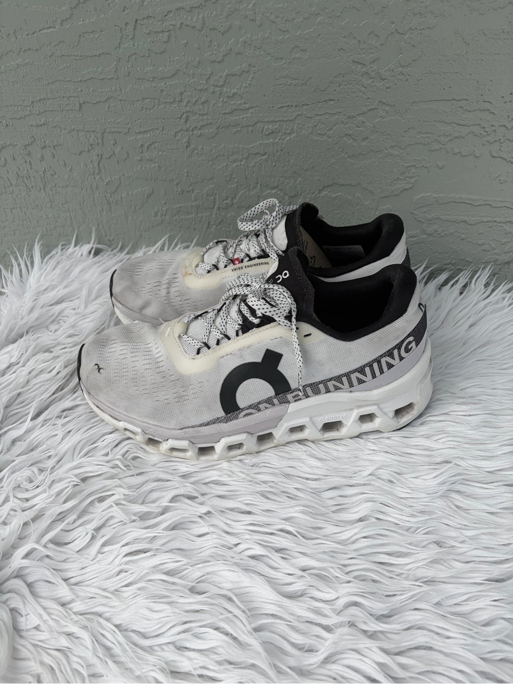 On Running White and Black Women's Sneakers